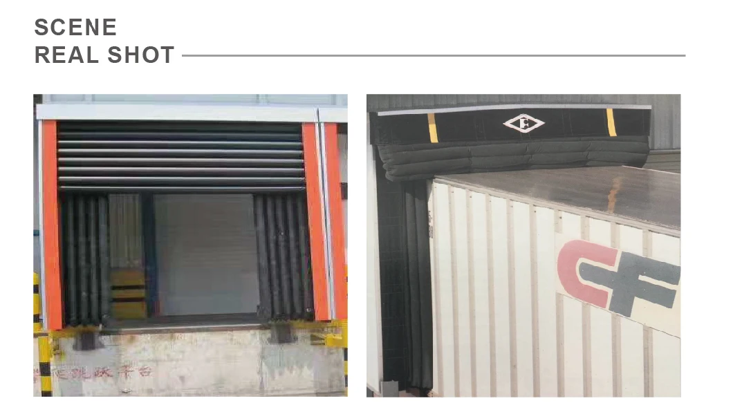 Food Factory Cold Warehouse PVC Fabric Retractable Loading Bay Loading Container Logistics Anti-Crush Adjustable Inflatable Dock Shelter Dock Door Shelter