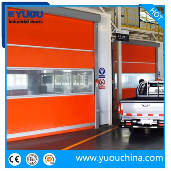 PVC Curtain Automatic Fast Action Sensor High Speed Roll up Door for Clean Room