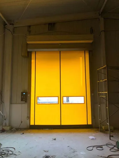 Aluminum High Speed Roller Door Seal Plastic Zipper Door PVC Roll up Automatic High Speed Door with Self Repairing 
