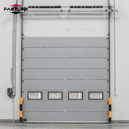 Fastlink Industrial PU Electric Modern Remote Control Alloy Intelligent Insulation Sectional Doors 