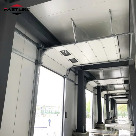 Fastlink Industrial PU Electric Modern Remote Control Alloy Intelligent Insulation Sectional Doors 