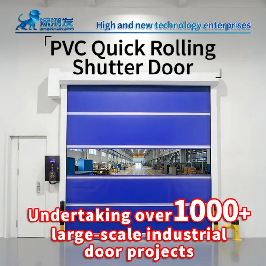 Fast Moving Outdoor Carwash Automatic PVC High Speed Automatic Roll up Door 