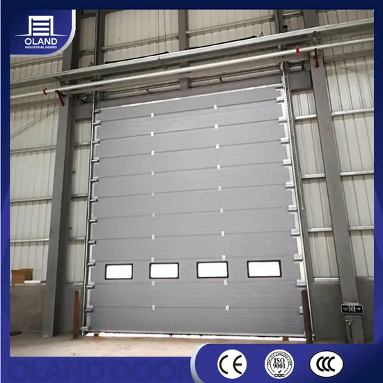 Industrial Automatic Sectional Overhead Sliding Garage Door 