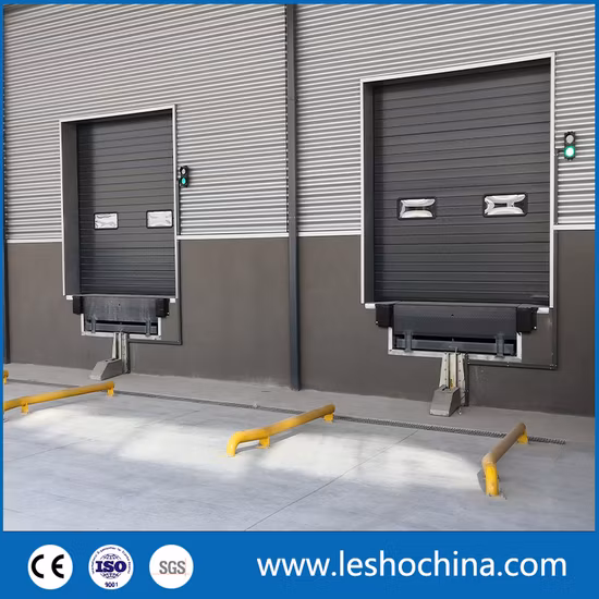 Automatic Stationary Fixed Pit Hinged Fold Lip Hydraulic Container Loading Dock Leveler for Loading Docks or Bays in Warehouse with Customized Sizes and Colors