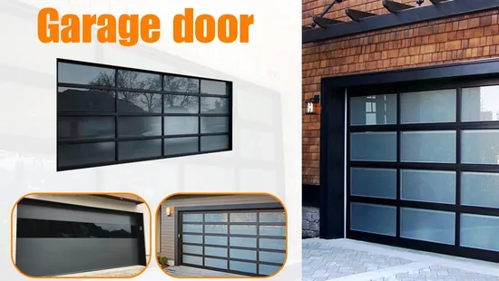 China Factory Supply Aluminum Glass Panel Modern Sectional Remote Control Glass Garage Roller Door Prices 