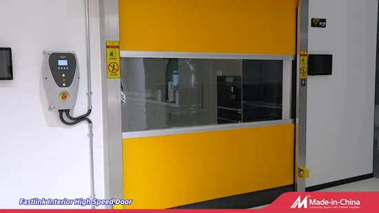 Fastlink New Arrivals Industrial PU Interior High Speed Self Repairing Clean Room PVC High Speed Doors 