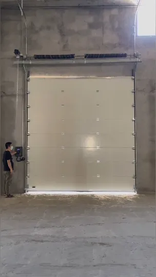 Automatic Steel Warehouse Thermal Insulated Loading Dock Sectional Industrial Door 