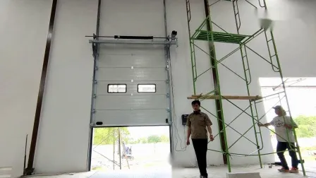 Industrial Overhead Thermal Insulated Roll up Sectional Door for Factory or Warehouse 